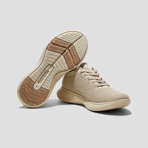 Vivaia Sneakers Sliders Mesh beige tan EU 36 US 6 great condition smoke pet free